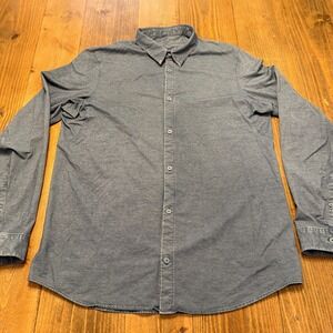Lululemon Commission Long Sleeve Shirt Mens‎ L Chambray Button Up 4 Way Stretch